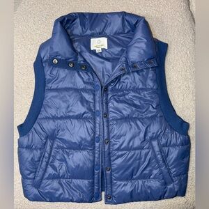 OFFLIE By Aerie Stylish Blue Puffer Vest